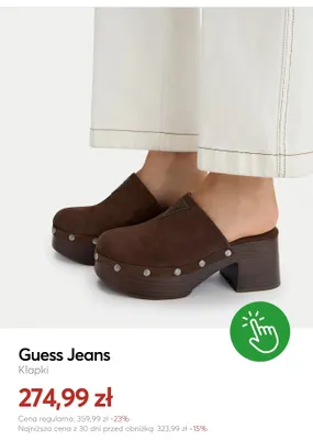 Klapki Guess Jeans promocja w eobuwie.pl