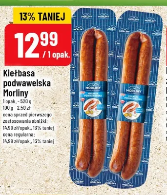 Kiełbasa podwawelska Morliny promocja w POLOmarket