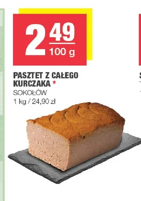 Pasztet z całego kurczaka Sokołów promocja w SPAR