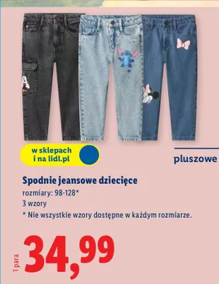 Spodnie jeansowe dziecięce promocja w Lidl