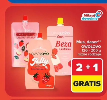 Galaretka Owolovo Jelly truskawkowa promocja w Carrefour