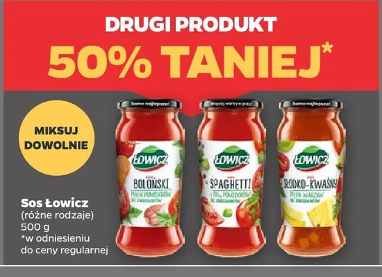 Sos słodko-kwaśny Łowicz promocja w Netto