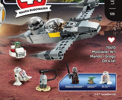 Klocki LEGO Star Wars 75410 Myśliwiec N-1 Mando i Grogu promocja w LEGO