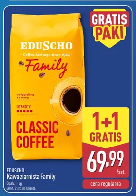 Kawa ziarnista Family Eduscho promocja w Aldi