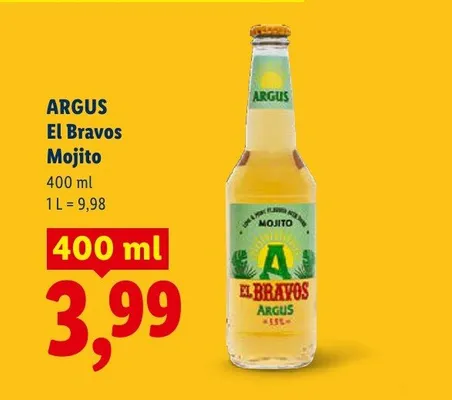 Piwo Argus El Bravos Mojito promocja w Lidl