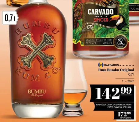 Rum Bumbu Original promocja w POLOmarket