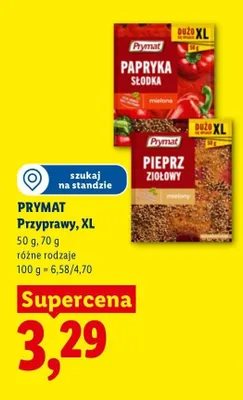 Przyprawa Papryka słodka Prymat XL promocja w Lidl