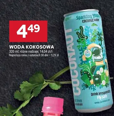 Woda kokosowa różne rodzaje promocja w Stokrotka