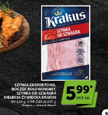 Szynka eksportowa Krakus promocja w Groszek
