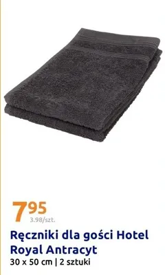 Ręczniki dla gości antracyt 2 szt. promocja w Action