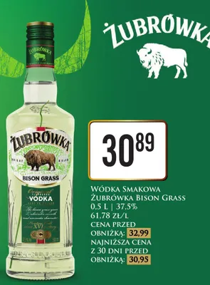 Wódka smakowa Bison Grass promocja w Dino