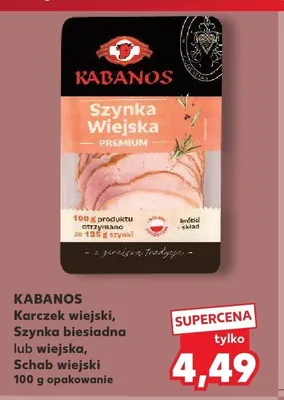 Karczek wiejski Kabanos promocja w Kaufland