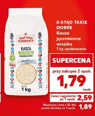 Kasza jęczmienna wiejska Melvit promocja w Kaufland