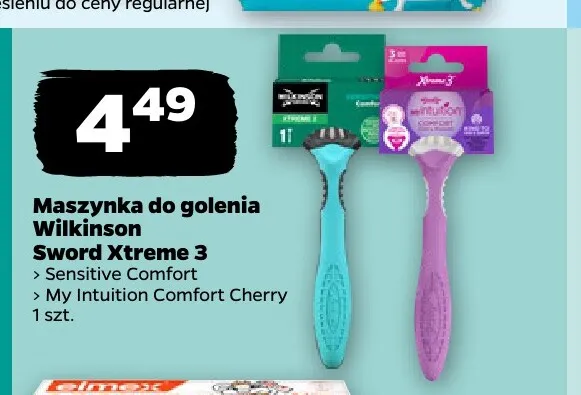 Maszynka do golenia Wilkinson Sword Xtreme 3 Sensitive Comfort promocja w Netto