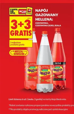 Napój gazowany Hellena Czerwona promocja w Biedronka