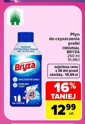 Płyn do czyszczenia pralki Orginal Bryza promocja w Carrefour Market