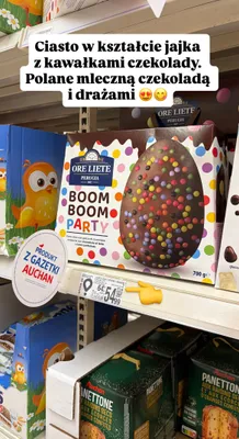 Jajko czekoladowe Boom Boom Party promocja w Auchan