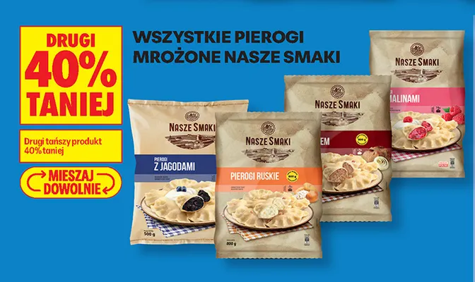 Pierogi z jagodami Nasze Smaki promocja w Biedronka