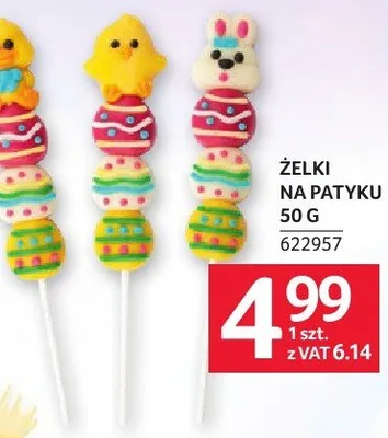 Żelki na patyczku 50g promocja w Selgros