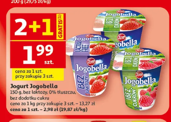 Jogurt Zott Jogobella promocja w Auchan