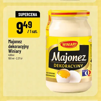 Majonez dekoracyjny Winiary promocja w POLOmarket