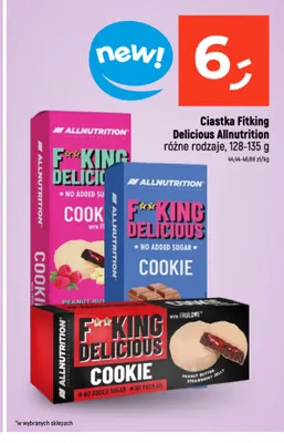 Ciastka Fitking Delicious Allnutrition promocja w Dealz