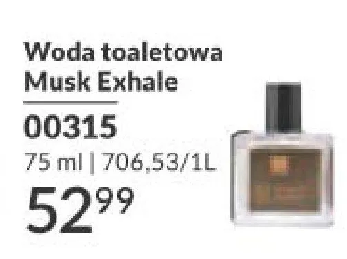 Woda toaletowa Musk Exhale promocja w AVON