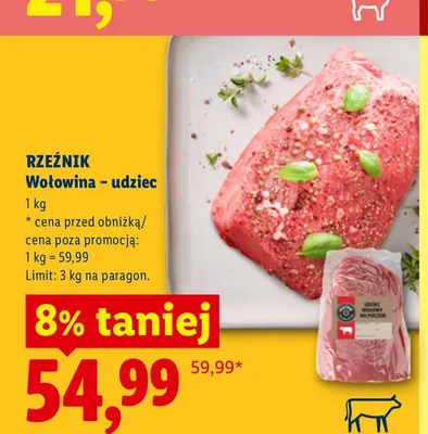 Wołowina udziec Rzeźnik promocja w Lidl