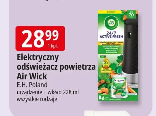Elektryczny odświeżacz powietrza Air Wick urządzenie + wkład promocja w Leclerc