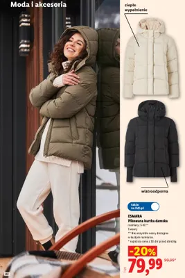 Pikowana kurtka damska Esmara promocja w Lidl