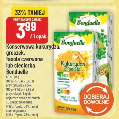 Konserwowa kukurydza Bonduelle promocja w POLOmarket