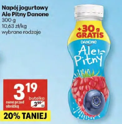 Napój jogurtowy Ale Pitny promocja w Delikatesy Centrum
