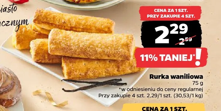 Rurka waniliowa promocja w Netto