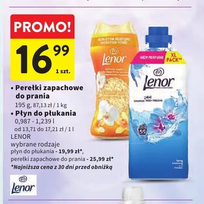 Płyn do płukania Lenor promocja w Intermarche