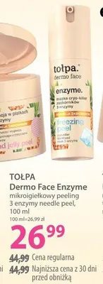 Mikroigełkowy peeling 3 enzymy needle peel Tołpa Dermo Face Enzyme promocja w Hebe