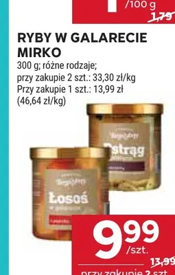 Ryby w galarecie łosoś Mirko promocja w Stokrotka