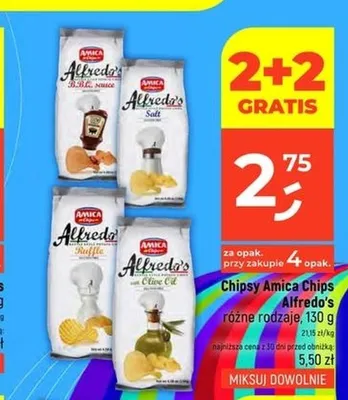 Chipsy Alfredo's B.B.Q. Sauce Amica Chips promocja w Dealz