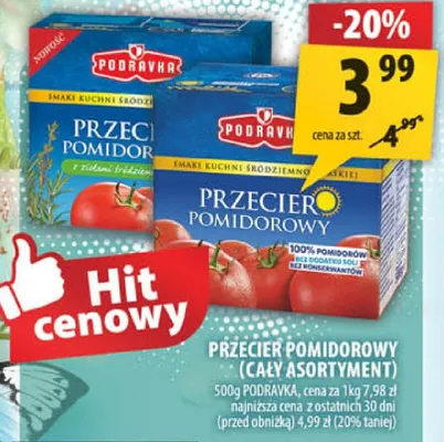 Przecier pomidorowy (cały asortyment) promocja w Arhelan