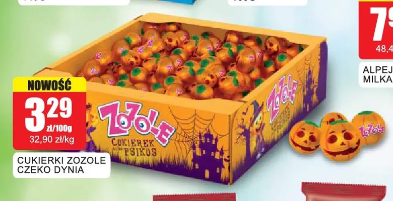 Cukierki Czeko Dynia Zozole promocja w Bingo