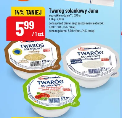 Twaróg solankowy Jana wędzony promocja w POLOmarket