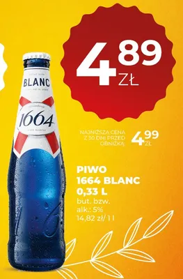 Piwo Blanc promocja w Duży Ben