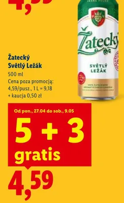 Piwo Světlý Ležák promocja w Lidl