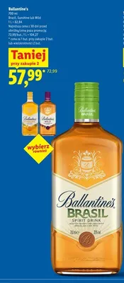 Napój spirytusowy Ballantine's Sunshine promocja w Lidl