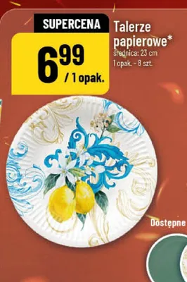 Talerze papierowe promocja w POLOmarket