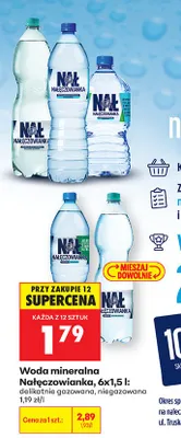 Woda mineralna Nałęczowianka niegazowana promocja w Biedronka