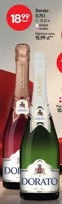 Wino musujące Dorato słodkie różowe promocja w Żabka