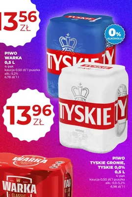 Piwo Tyskie Gronie 4-pak promocja w Duży Ben