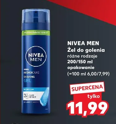 Żel do golenia Nivea Men promocja w Kaufland