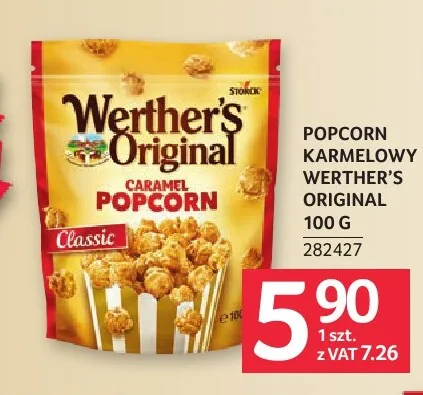 Popcorn karmelowy Werther's Original promocja w Selgros