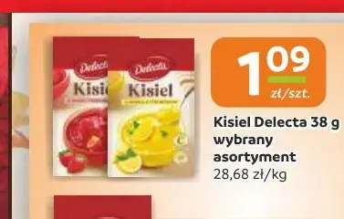 Kisiel Delecta truskawkowy promocja w Gama